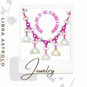 Libra Astrology Handmade Jade Necklace Pendant